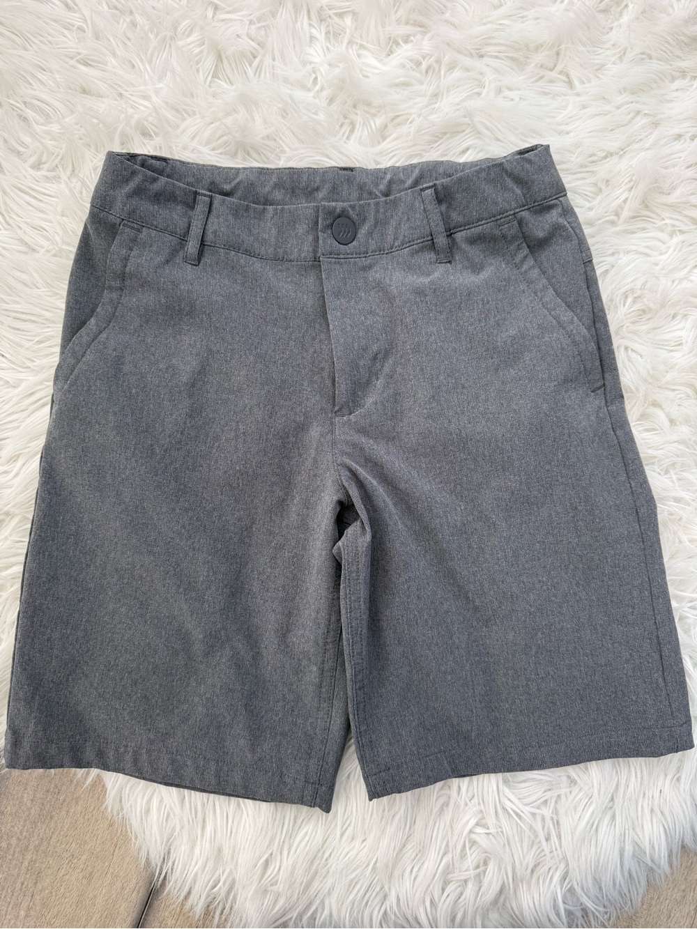 Boys All In Motion Gray Bermuda Shorts